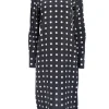 Equipment - Black w/ Cream Polka Dot Print Silk Dress Sz S