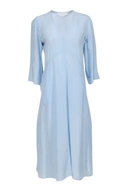 Equipment - Light Blue Silk Maxi Dress Sz S