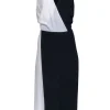 Equipment - Navy & Cream Color Block Sleeveless Dress Sz 10