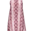Equipment - Pink Snakeskin Print Silk Button-Up Dress Sz S