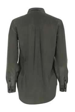 Equipment - Sage Green Silk Button Up Blouse Sz XS