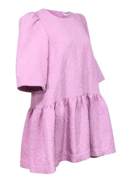 Essentiel Antwerp - Pink Leopard Jacquard Short Sleeve Mini Dress Sz 6