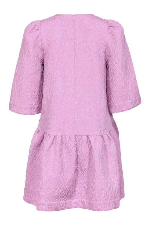 Essentiel Antwerp - Pink Leopard Jacquard Short Sleeve Mini Dress Sz 6
