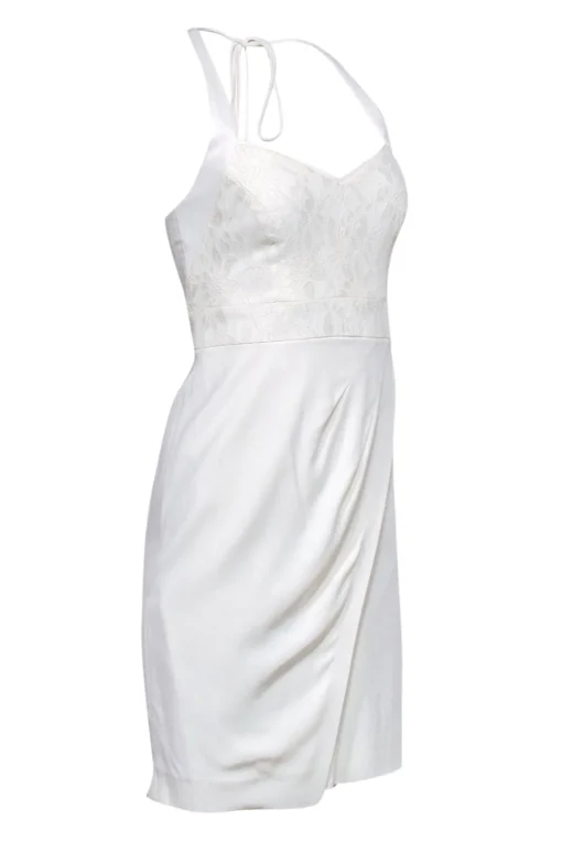 Etcetera - Cream Lace Bodice Halter Dress Sz 00