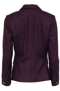 Etcetera - Plum & Black Textured Two-Button Blazer Sz 4