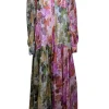 Evi Grintela - Pink, Green, & Orange Multi Color Floral Dress Sz XL