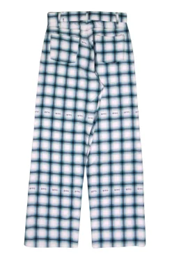 Eytys - Pastel Plaid Wide-Leg Pants Sz L