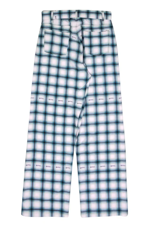 Eytys - Pastel Plaid Wide-Leg Pants Sz L