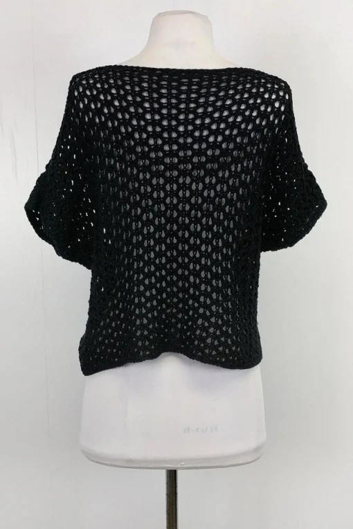 Fabiana Filippi - Black Open Knit Sweater Sz S