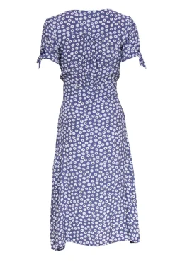 Faithfull the Brand - Light Purple Daisy Print Button-Up Midi Dress Sz 4