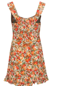 Faithfull the Brand - Orange, Green & White Floral Print 