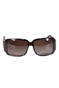 Fendi - Brown Large Logo Sides Sunglasses