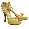 Fendi - Yellow Strappy Heels Sz 8