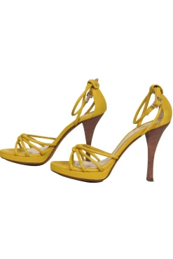 Fendi - Yellow Strappy Heels Sz 8