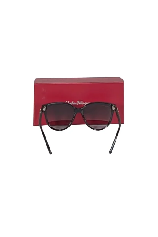Ferragamo - Black Oversized Sunglasses