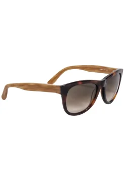 Ferragamo - Brown Tortoise Front Sunglasses