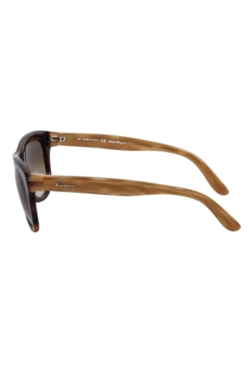 Ferragamo - Brown Tortoise Front Sunglasses