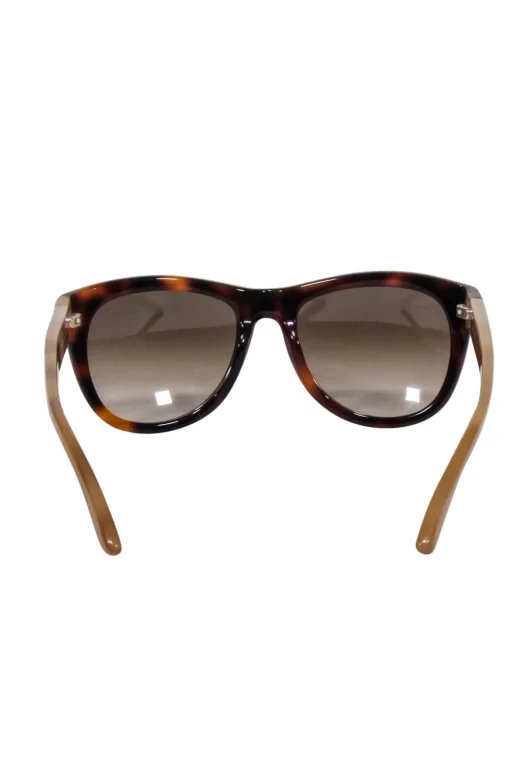 Ferragamo - Brown Tortoise Front Sunglasses