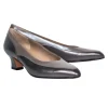 Ferragamo - Two-tone Metallic Silver Low Pump Sz 7.5