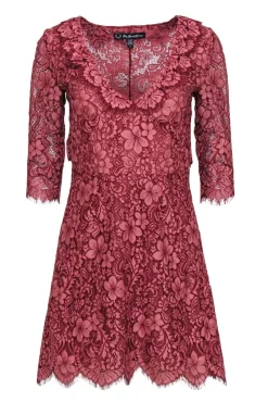 For love & lemons - Pink Lace Dress w/ Open Back Sz S