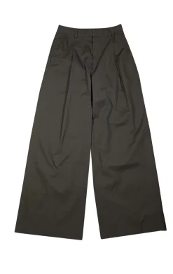 Frame - Army Green Pleated Wide Leg Pants Sz 4