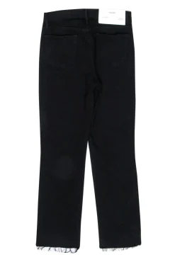 Frame - Black Straight Leg Jeans w/ Gold Glitter Side Stripe Sz 8