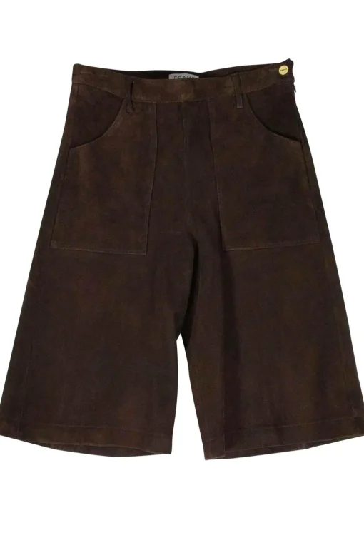 Frame - Suede Cropped Wide Leg Pants Sz 10