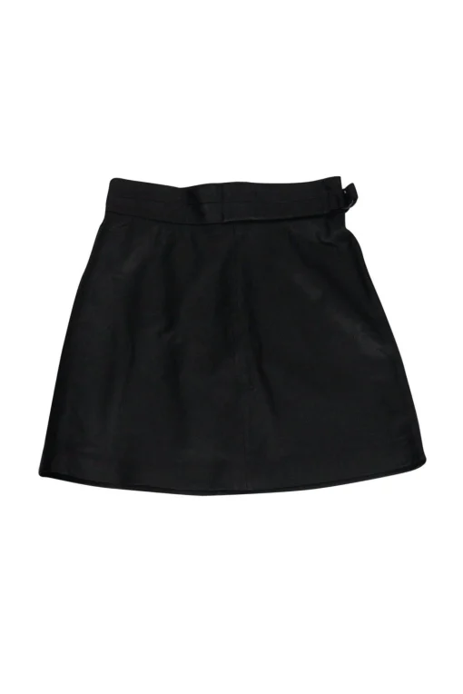 French Connection - Black Goldenburg Leather Skirt Sz 8