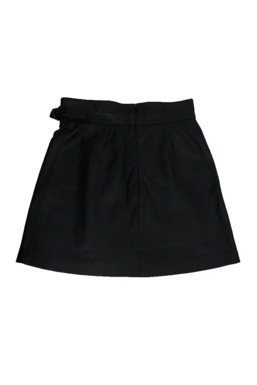 French Connection - Black Goldenburg Leather Skirt Sz 8