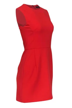 French Connection - Bright Orange A-Line Dress Sz 6