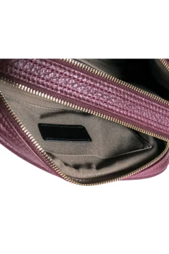 Furla - Oxblood Pebbled Leather Square Camera Crossbody