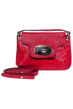Furla - Red Patent Leather Convertible Crossbody