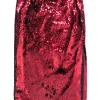 G. Label by Goop - Copper Red Sequin Midi Skirt Sz 6