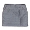Ganni - Grey Glen Plaid Miniskirt w/ Rhinestones Sz 6