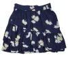 Ganni - Navy Daisy Print Skirt w/ Ruffles Sz 4