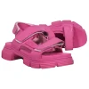 Ganni - Pink Chunky Rubber Strappy Sandals Sz 9