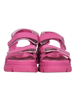 Ganni - Pink Chunky Rubber Strappy Sandals Sz 9