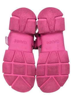 Ganni - Pink Chunky Rubber Strappy Sandals Sz 9