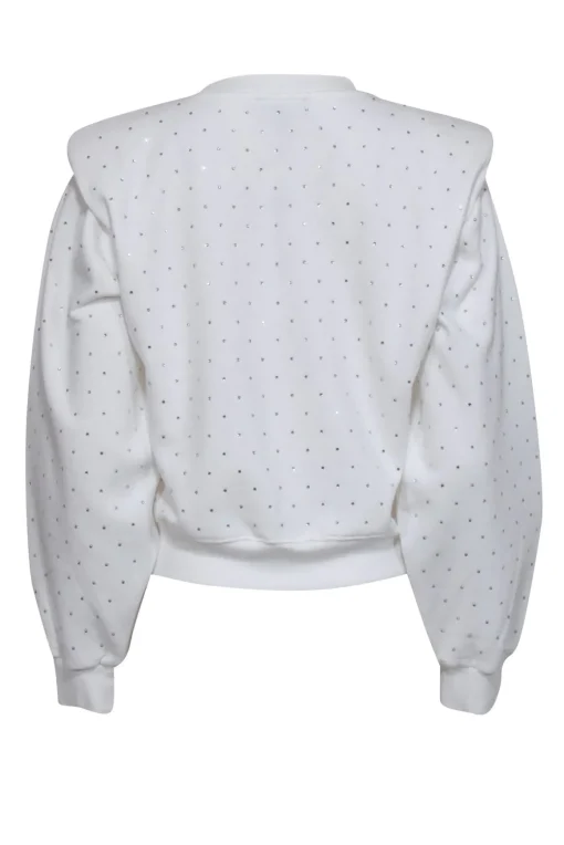 Generation Love - Off-White Crystal "Orlie" Sweatshirt Sz S