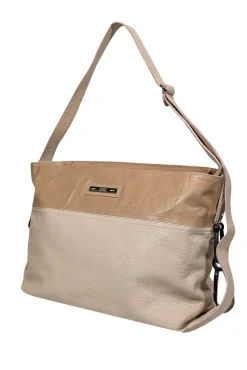 Gianfranco Ferre - Beige Leather Large Shoulder Bag