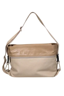 Gianfranco Ferre - Beige Leather Large Shoulder Bag