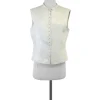 Giorgio Armani - Off-White Button-Up Vest Sz 10
