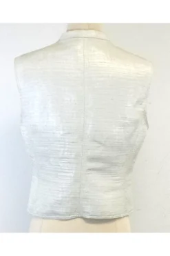 Giorgio Armani - Off-White Button-Up Vest Sz 10