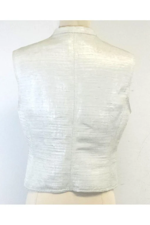 Giorgio Armani - Off-White Button-Up Vest Sz 10