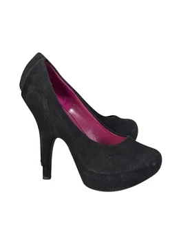 Giuseppe Zanotti - Black Suede Rounded Toe Pumps Sz 7.5