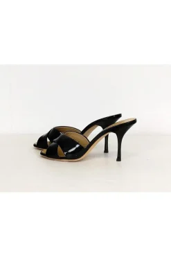 Giuseppe Zanotti - Black Slip On Heels Sz 5