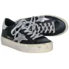 Golden Goose - Black Leather w/ Silver Details High Star Sneakers Sz 6