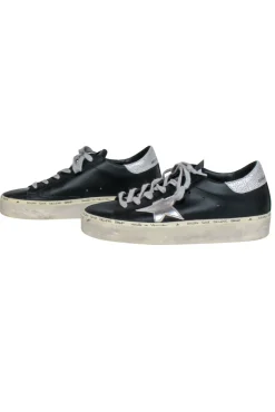 Golden Goose - Black Leather w/ Silver Details High Star Sneakers Sz 6