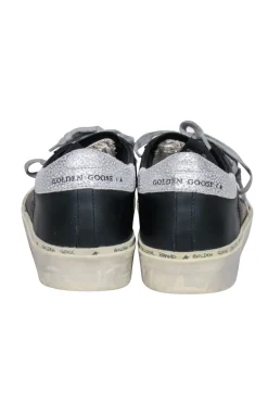 Golden Goose - Black Leather w/ Silver Details High Star Sneakers Sz 6