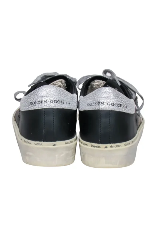 Golden Goose - Black Leather w/ Silver Details High Star Sneakers Sz 6